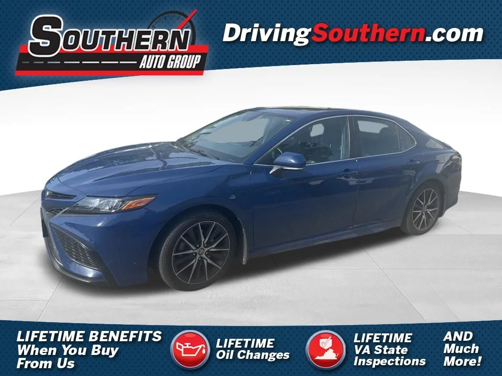 Used 2023 Blue Toyota SE image 1