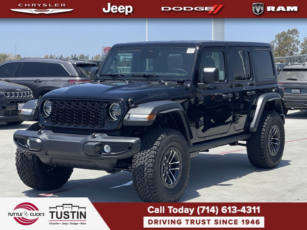 New 2026 Black Clearcoat Jeep Willys image 3