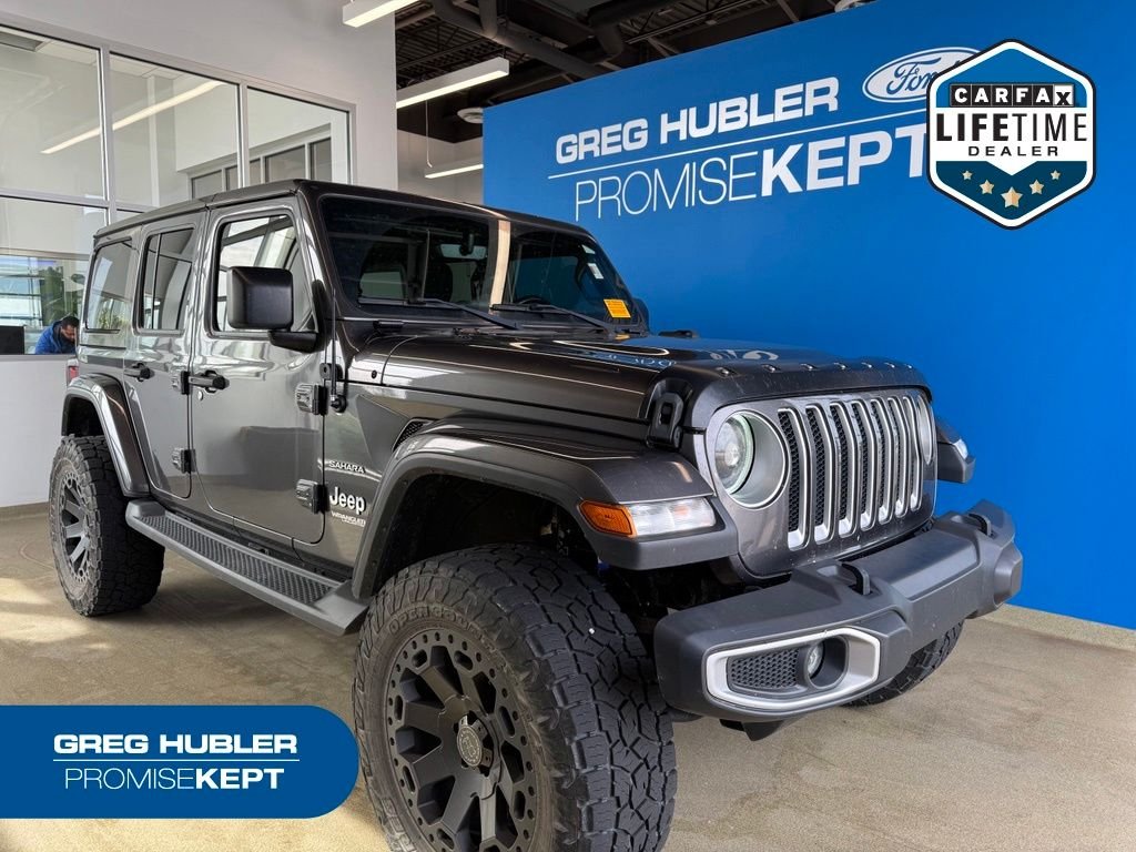 Used 2018 Gray Jeep Unlimited Sahara image 1