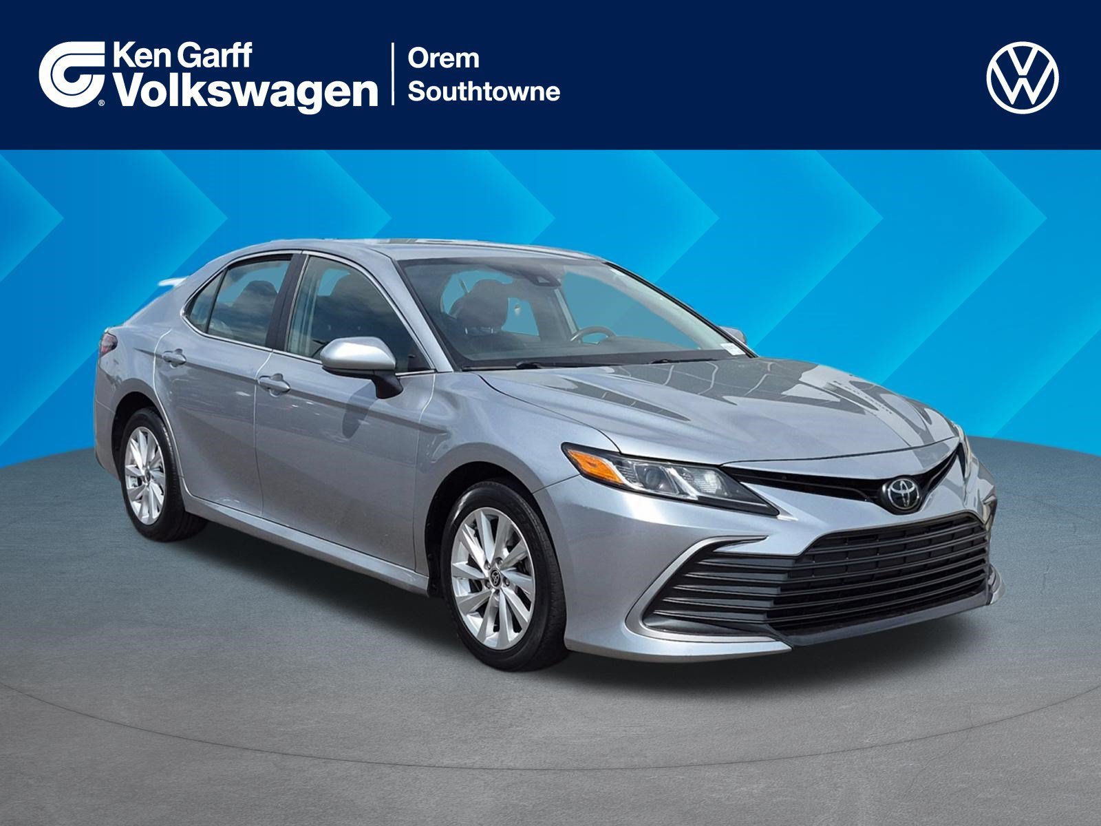 Used 2021 Celestial Silver Metallic Toyota LE image 1