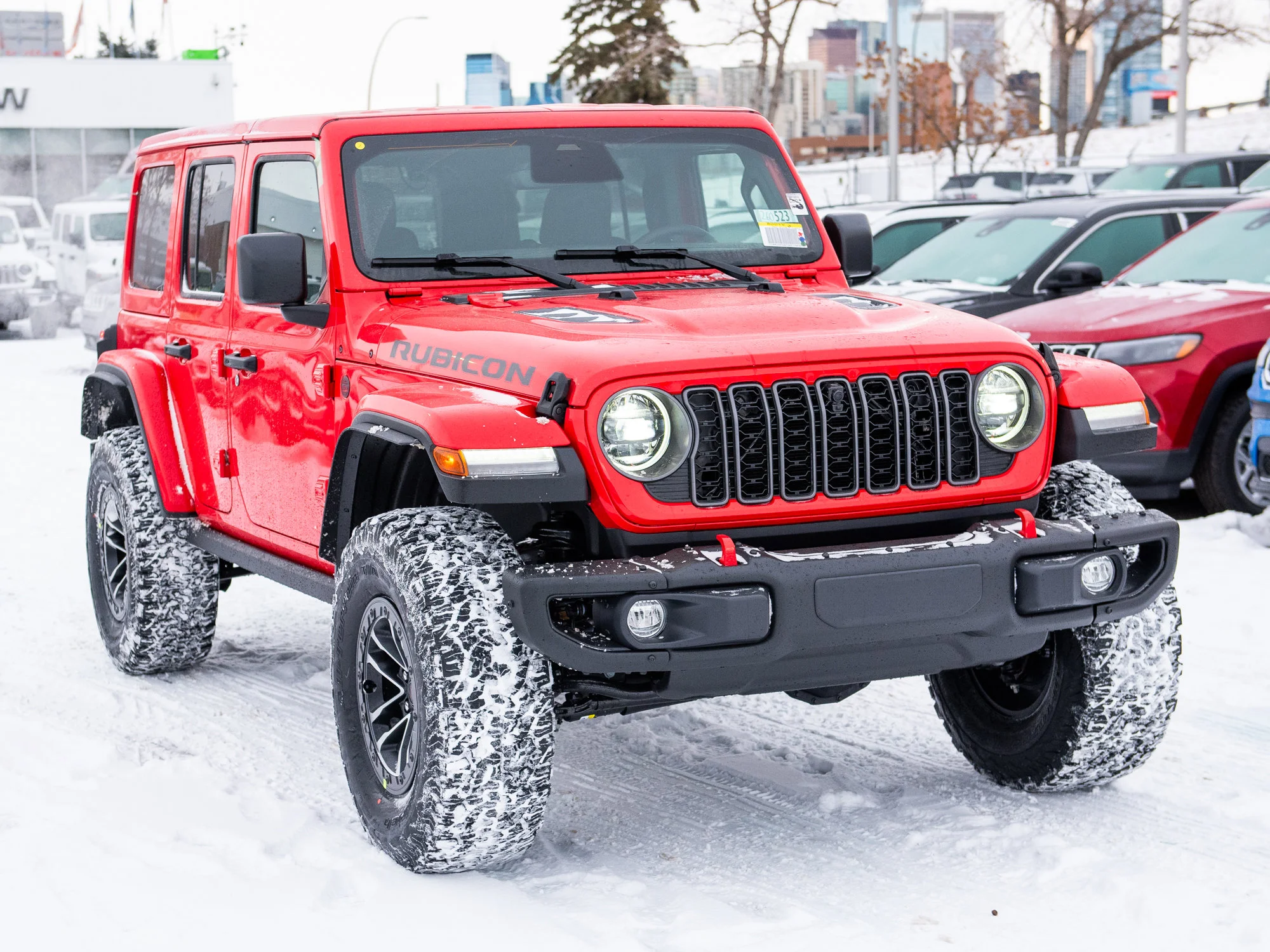 New 2026 Red Jeep Rubicon X*, 35 Inch Tires, Steel Bumpers, Nappa Leather image 9
