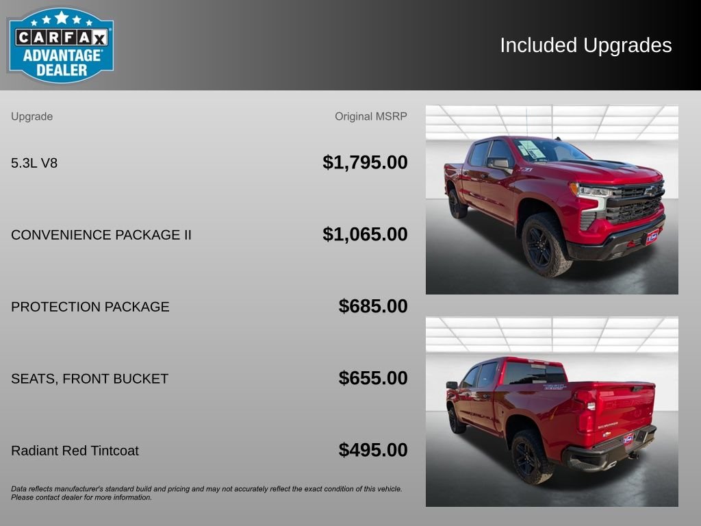 Used 2025 Radiant Red Tintcoat Chevrolet LT Trail Boss image 3