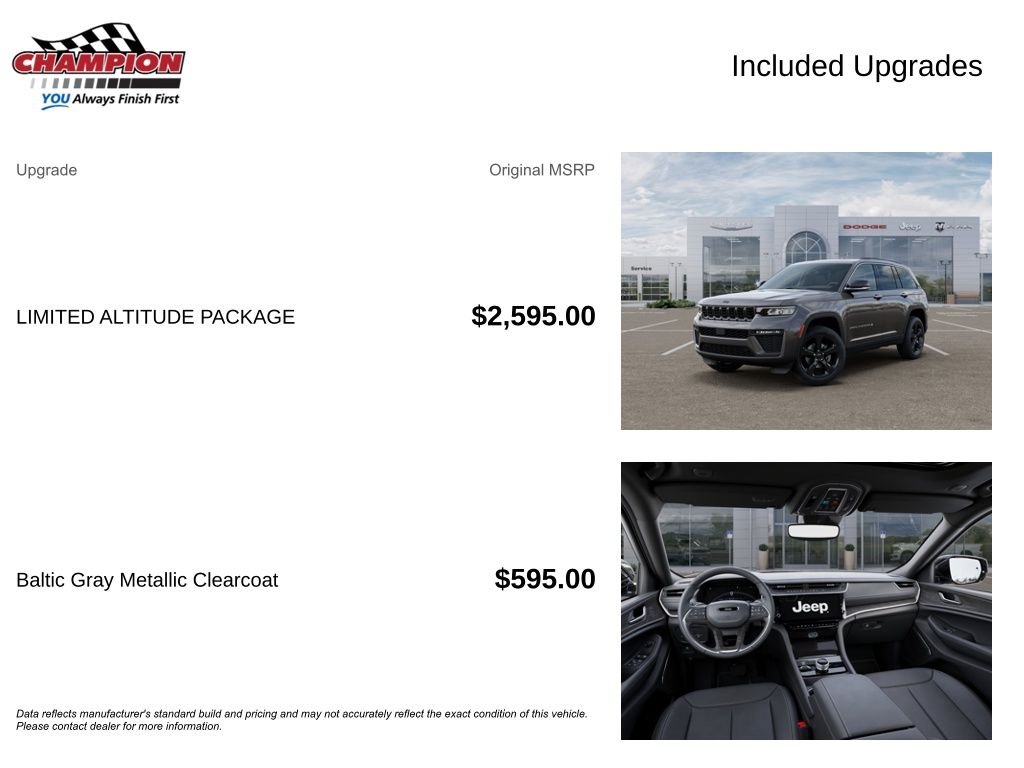 New 2026 Baltic Gray Metallic Clear-Coat Exterior Paint Jeep Limited image 6