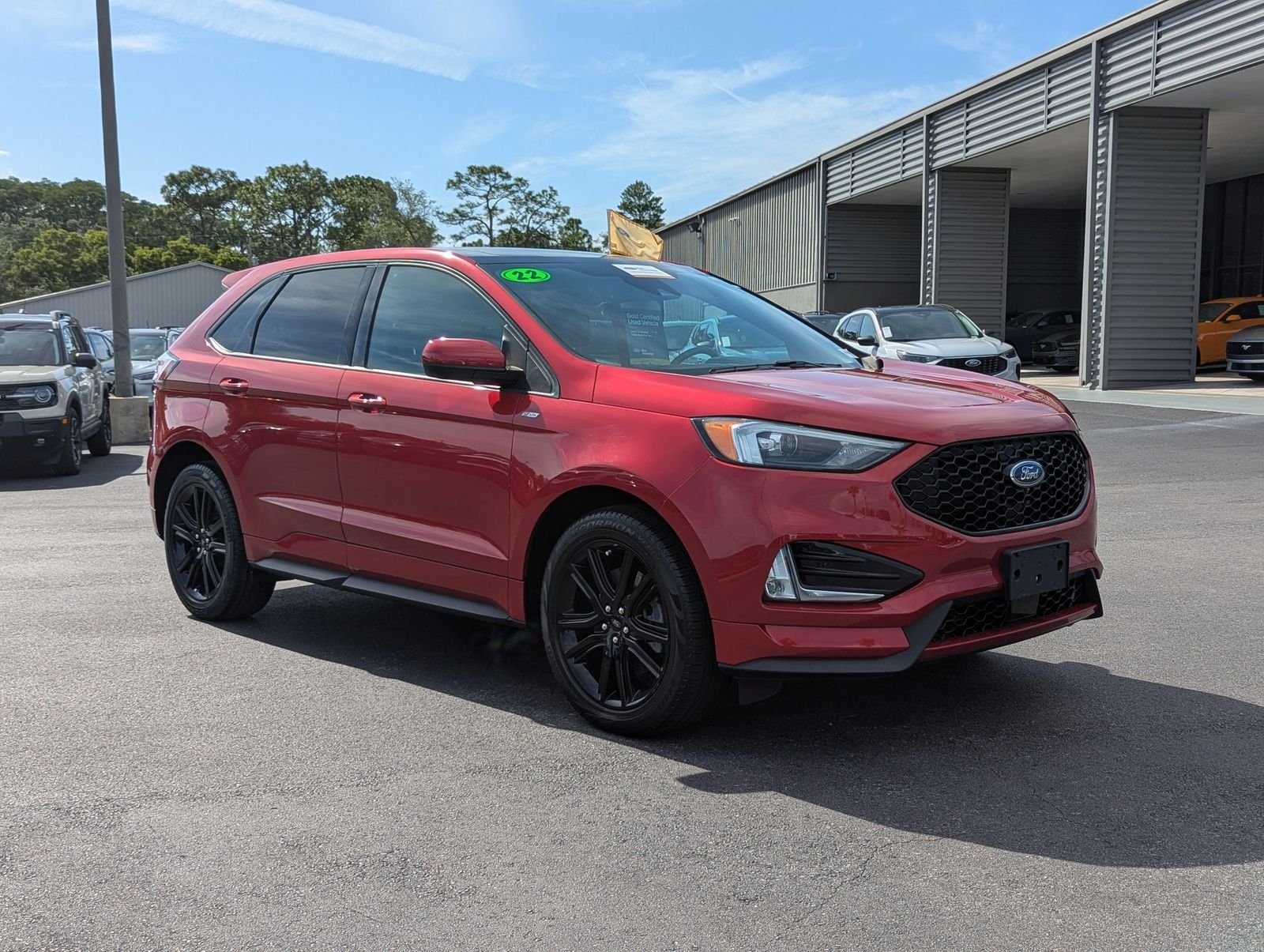 Certified Used 2022 Red Metallic Ford ST Line image 2