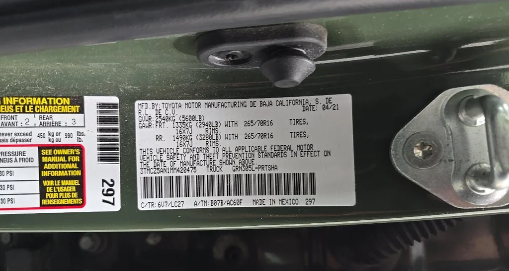Used 2021 Green Toyota TRD Off-Road image 15