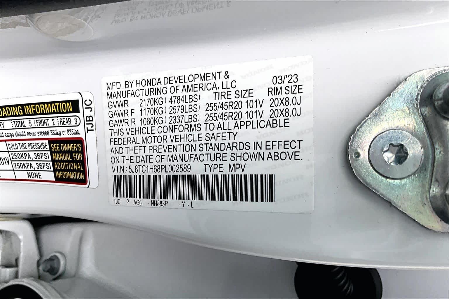 Used 2023 Platinum White Pearl Acura w/A-Spec Package image 34