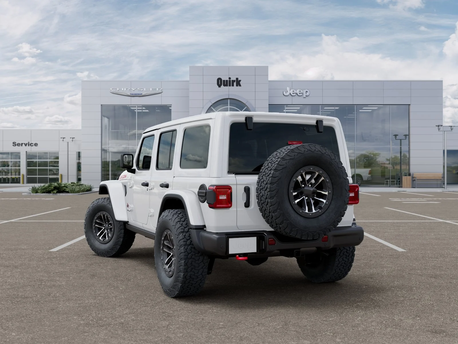 New 2026 Bright White Clear-Coat Exterior Paint Jeep Rubicon X image 29