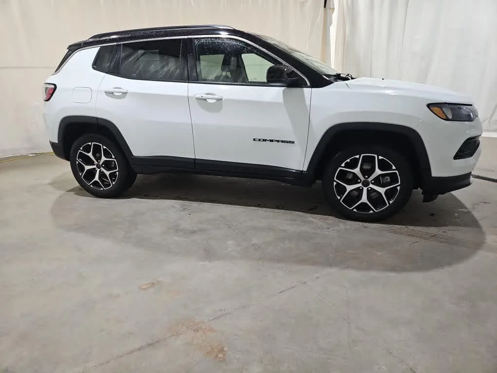 Used 2025 Bright White Clearcoat Jeep Limited image 3