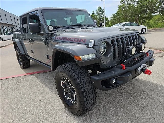 Used 2021 Sting-Gray Clearcoat Jeep Rubicon 4x4 Crew Cab 5 ft. box image 5