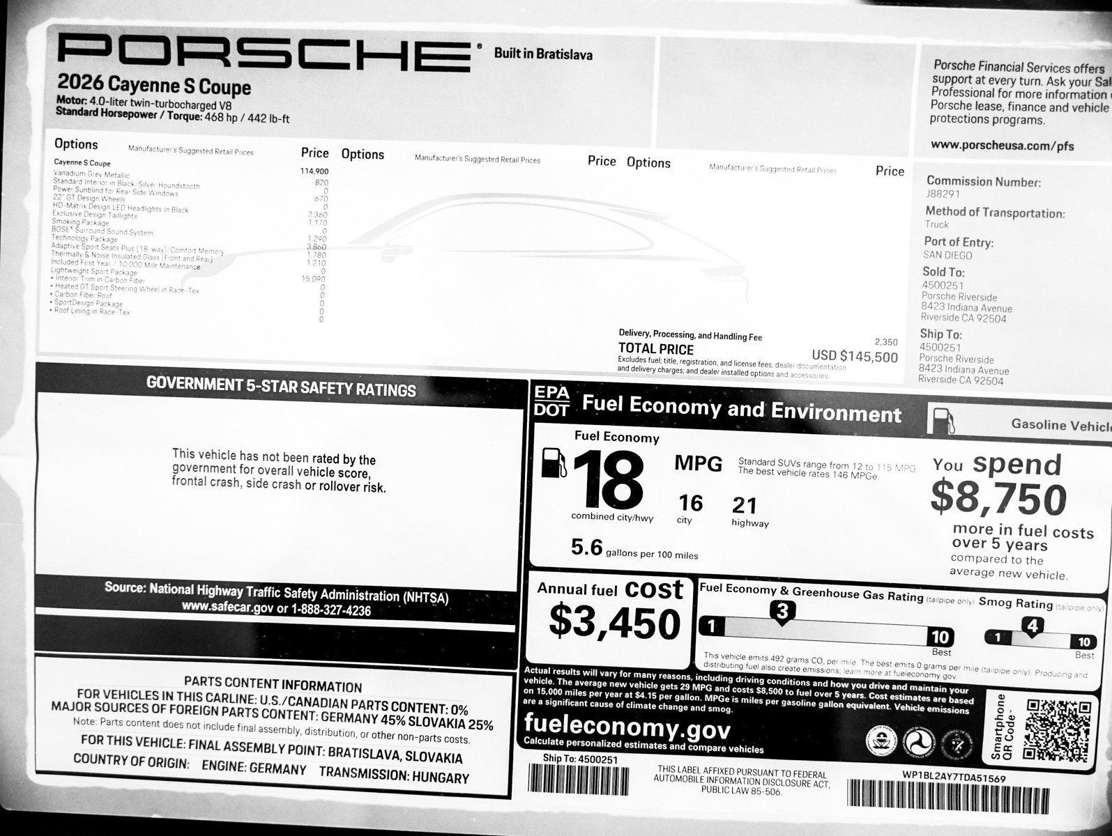 New 2026 VANADIUM GREY Porsche S Coupe image 30