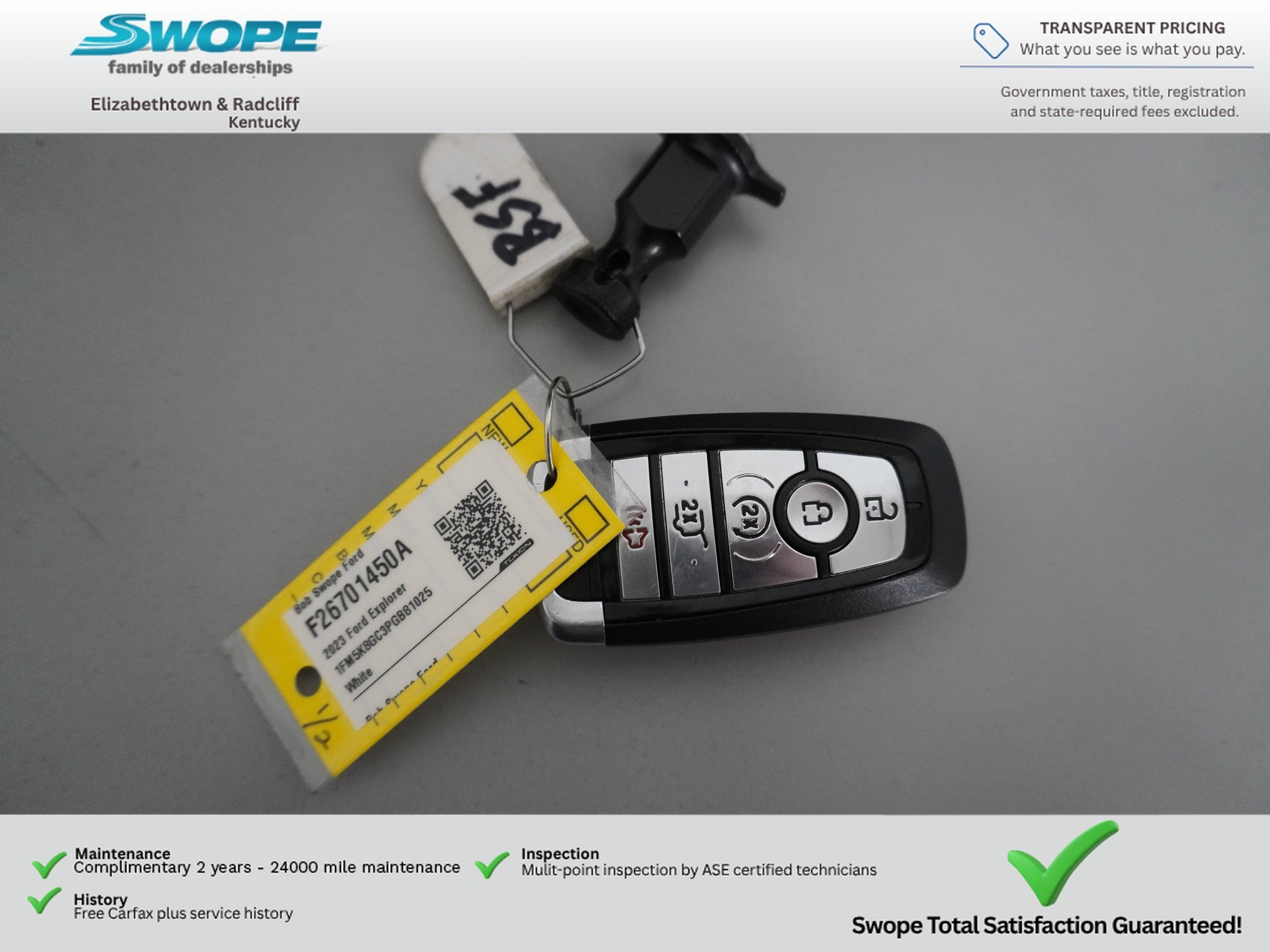 Used 2023 Star White Metallic Tri-Coat Ford ST image 31