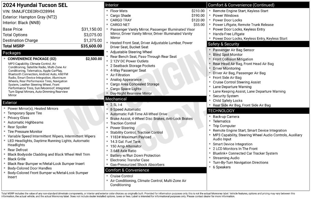 Certified Used 2024 Gray Hyundai SEL image 3