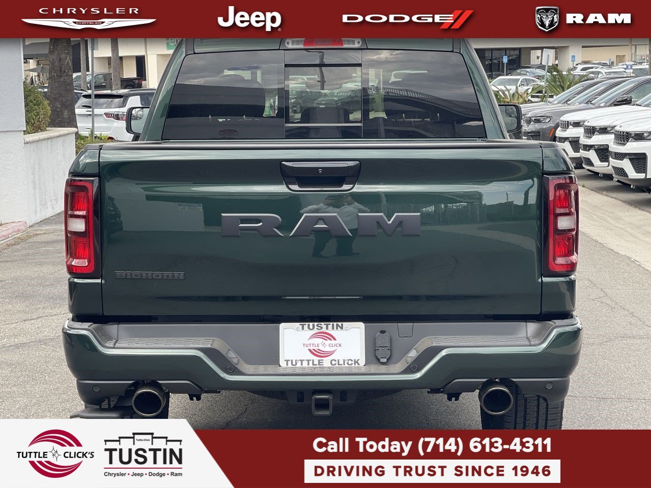New 2026 Serrano-Green Metallic Exterior Paint RAM Big Horn image 5