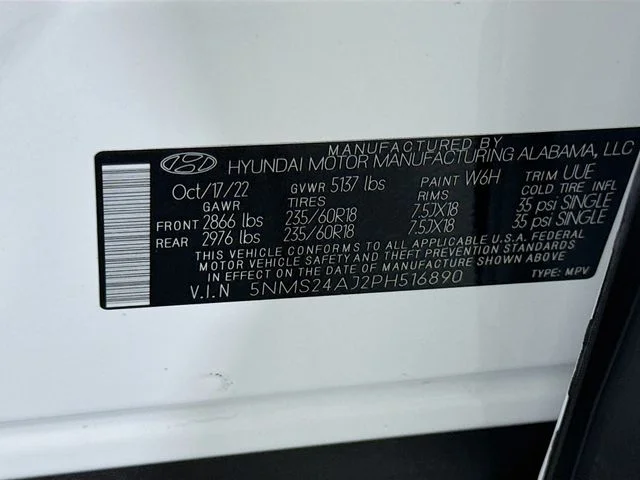 Used 2023 White Hyundai SEL image 32