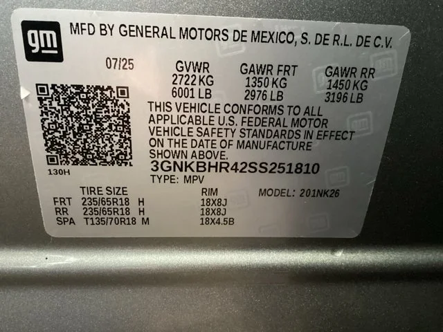 Used 2025 Sterling Gray Metallic Chevrolet LT image 16