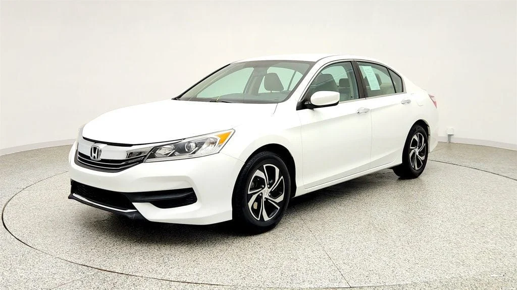 Used 2017 White Orchid Pearl Honda LX CVT image 1