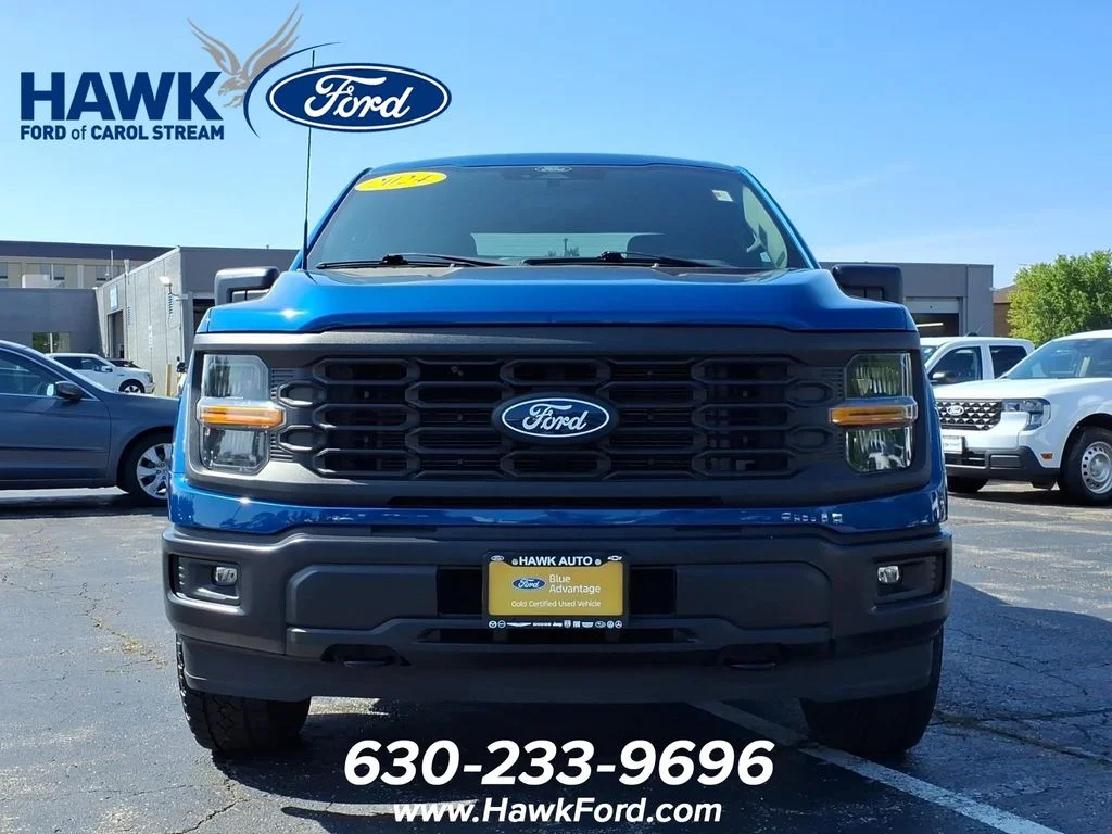 Certified Used 2024 Blue Metallic Ford STX image 2