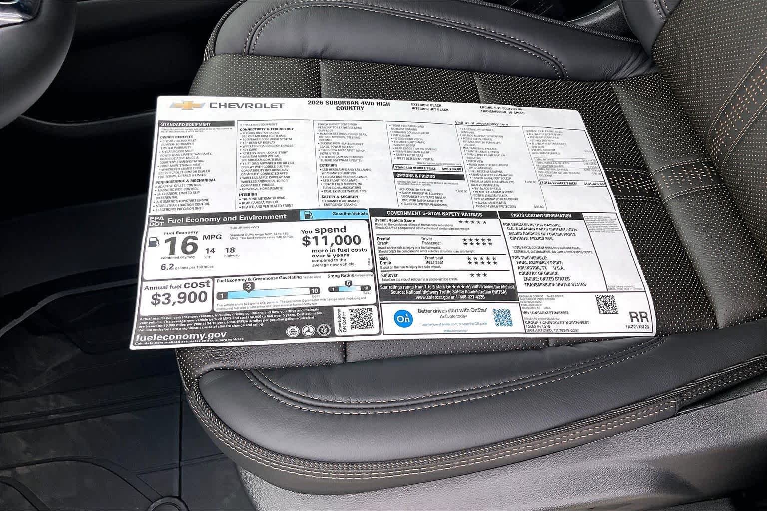 2026 Chevrolet Suburban High Country - Photo 17