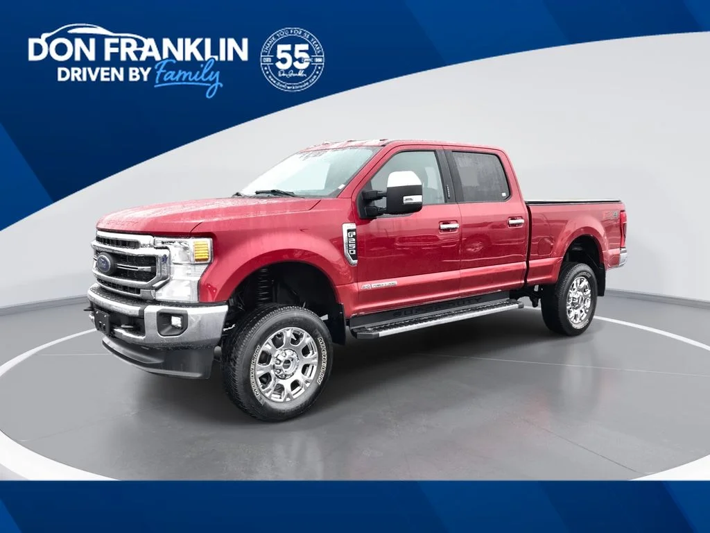 Used 2021 Red Ford Lariat image 1