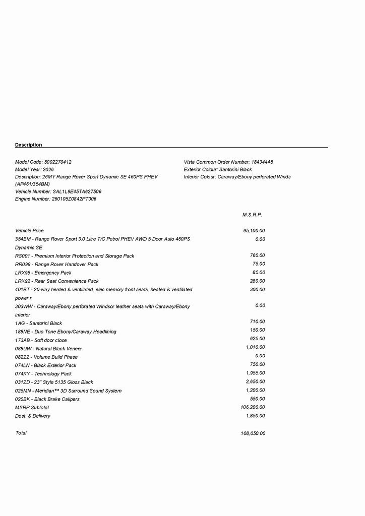 2026 LAND ROVER RANGE ROVER SPORT - Image 2