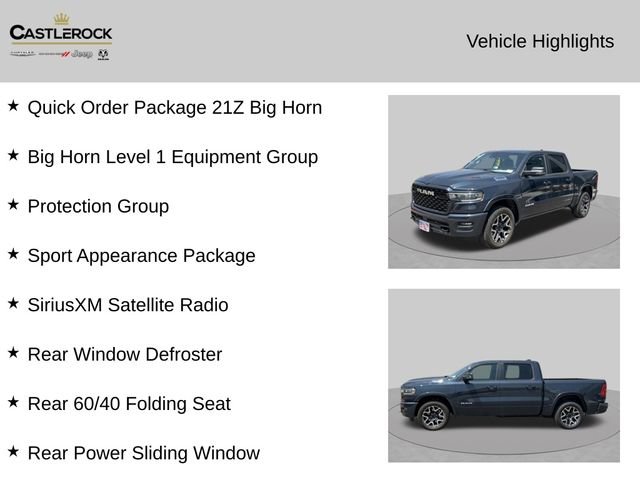 New 2026 Forged Blue Metallic RAM Big Horn/Lone Star image 2