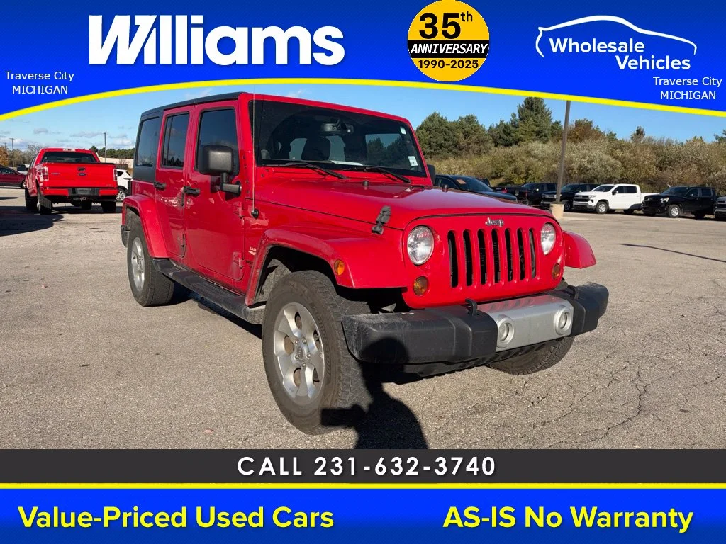 Used 2013 Flame Red Jeep Unlimited Sahara image 23