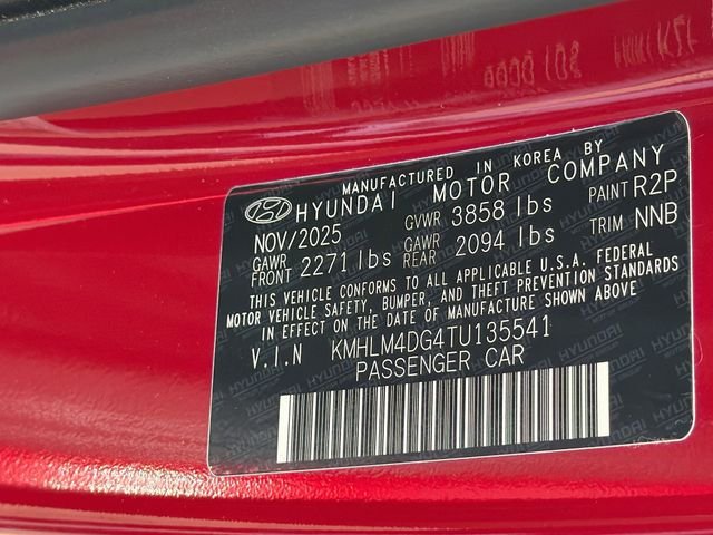 Used 2026 Red Hyundai SEL Sport image 30