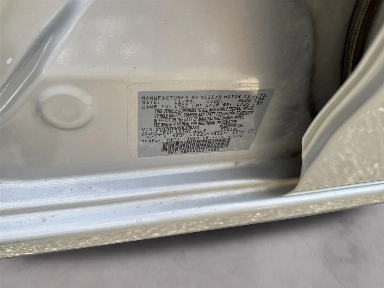 Used 2024 Brilliant Silver Metallic Nissan S image 36