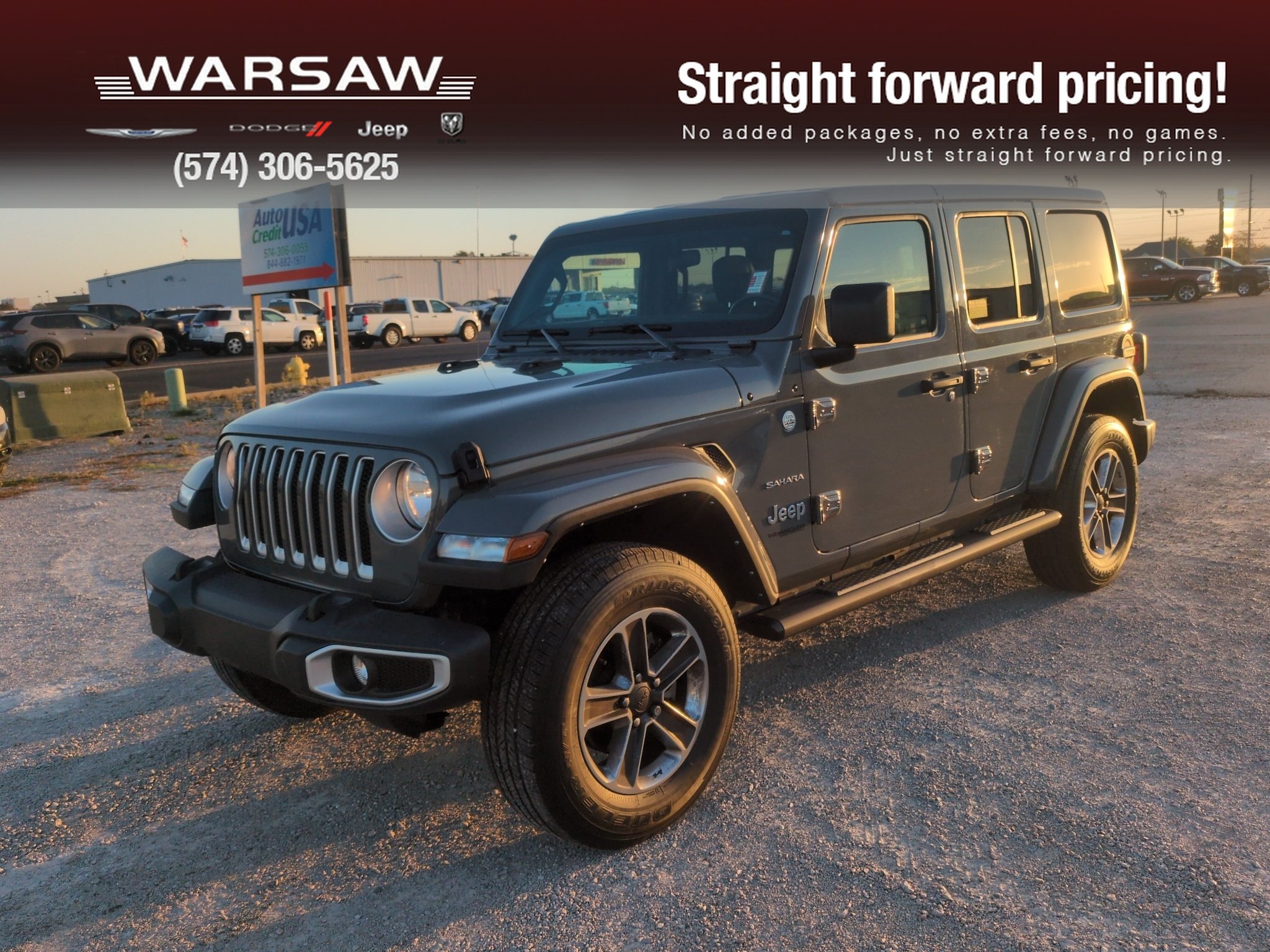 Used 2021 Sting-Grey Jeep Unlimited Sahara image 1