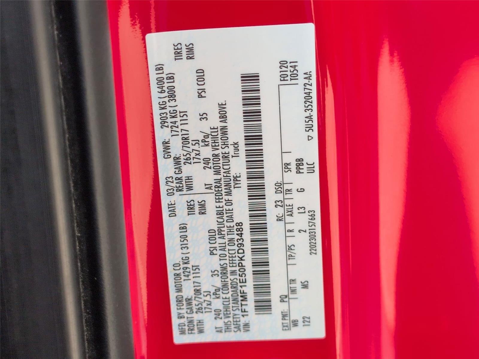 Used 2023 Race Red Ford XLT image 22