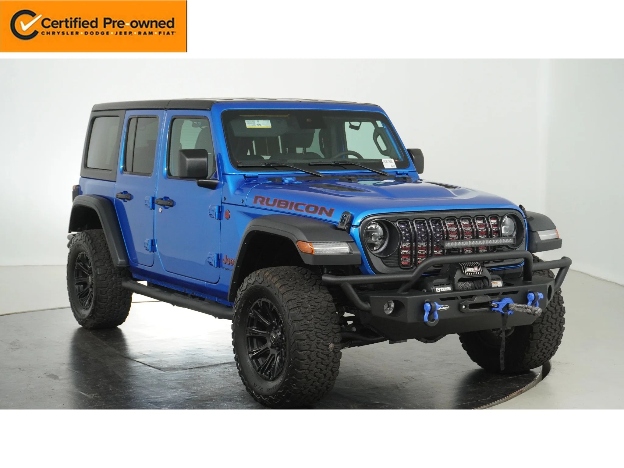Certified Used 2024 Hydro Blue Pearlcoat Jeep Rubicon image 1
