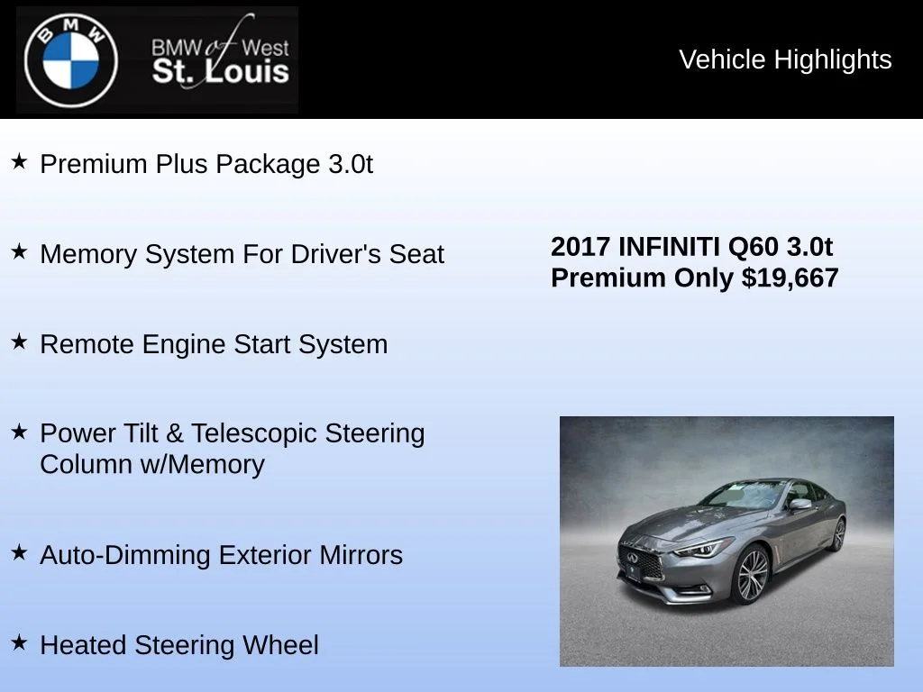 Used 2017 Gray INFINITI 3.0t Premium image 8