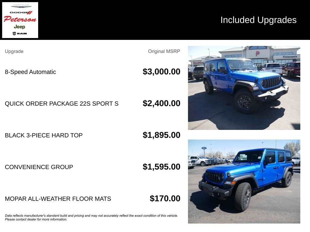 New 2026 Hydro Blue Pearlcoat Jeep Sport S image 13