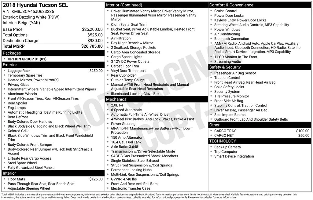 Used 2018 White Hyundai SEL image 6