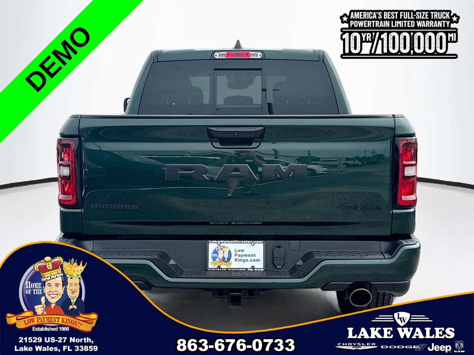 New 2026 Serrano-Green Metallic Exterior Paint RAM BIG HORN image 5