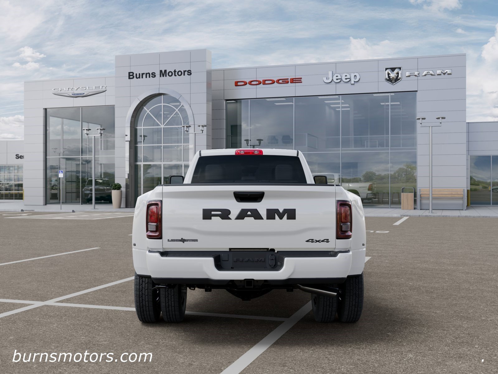 New 2026 Bright White Clear-Coat Exterior Paint RAM Lone Star Night Edition Dually image 7