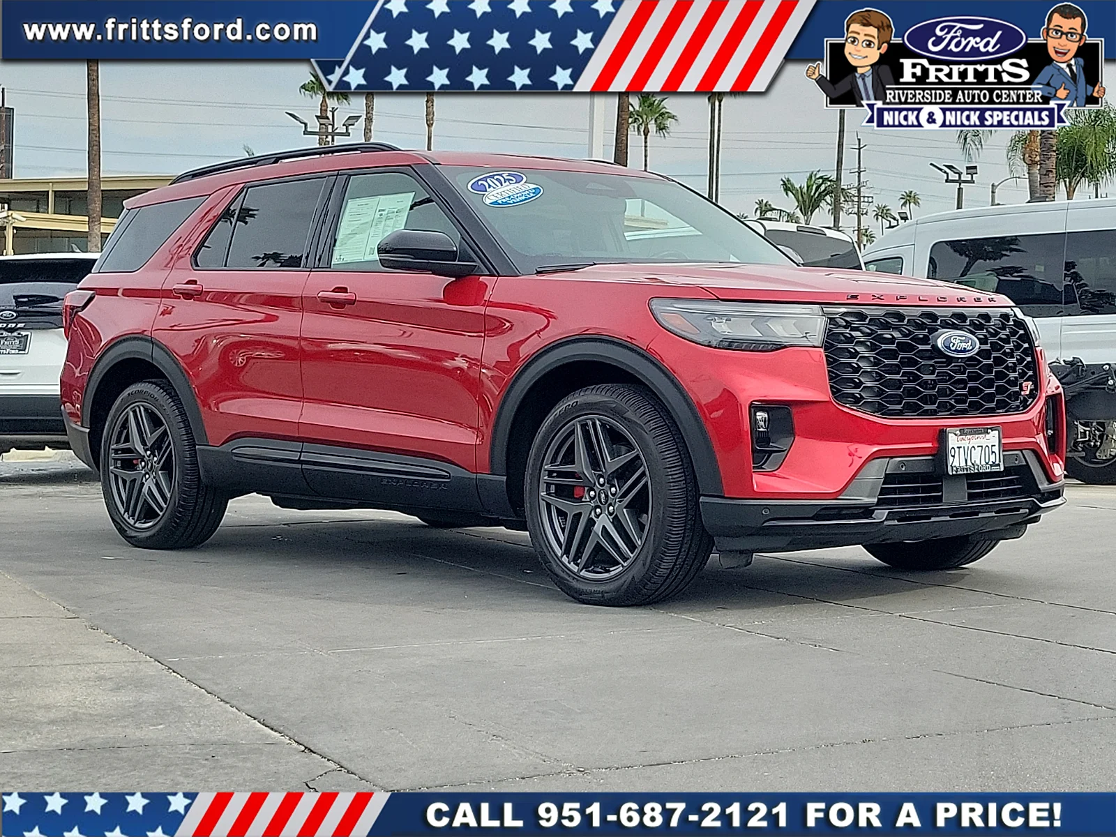 Certified Used 2025 Red Metallic Ford ST image 24