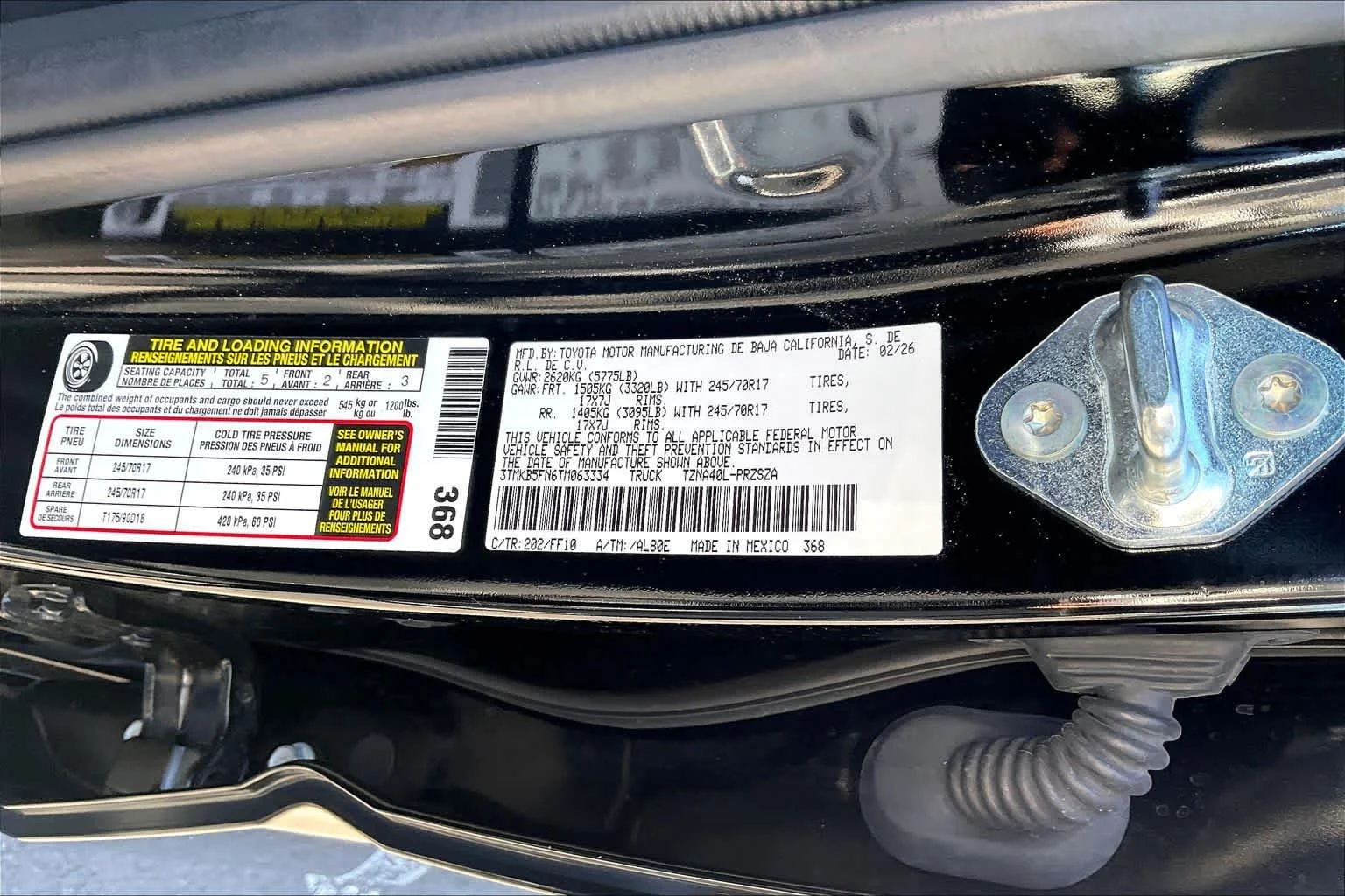 Certified Used 2026 Black Toyota SR5 image 33