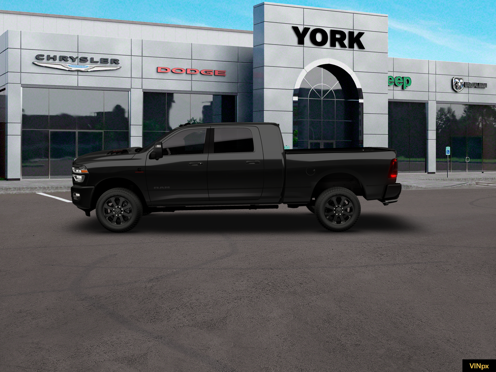 New 2026 Diamond Black Crystal Pearl-Coat Exterior Paint RAM LARAMIE image 15