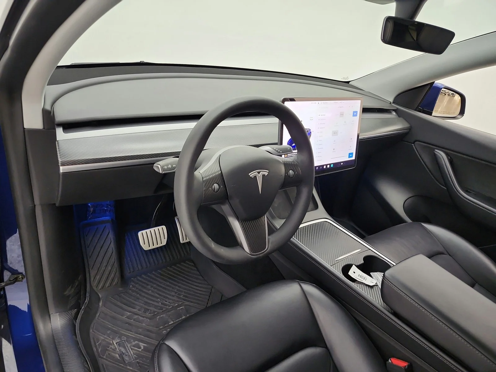 Used 2021 Deep Blue Metallic Tesla Performance AWD image 9