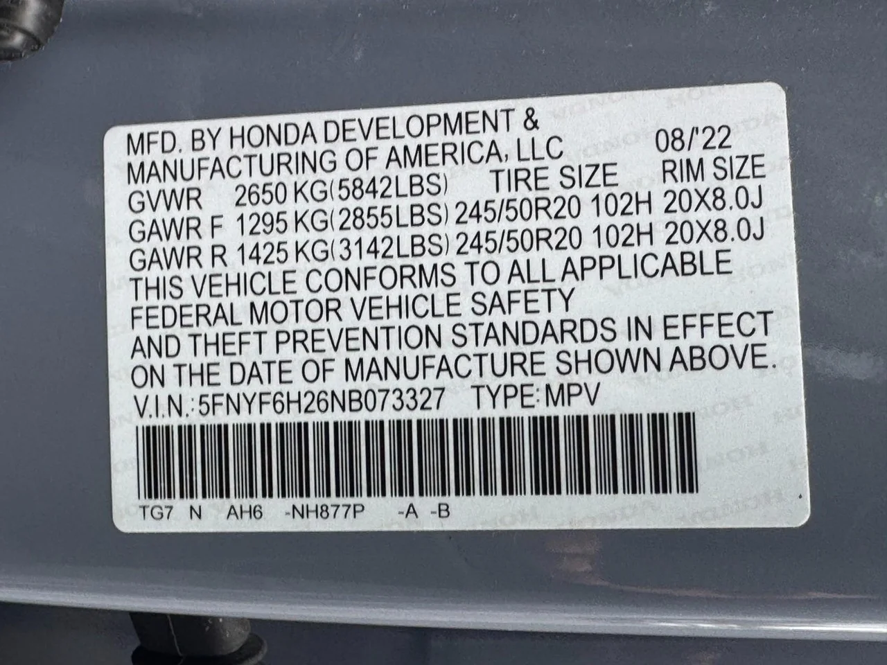 2022 Honda Pilot SE - Photo 26