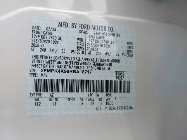 Used 2024 White Ford Titanium image 34