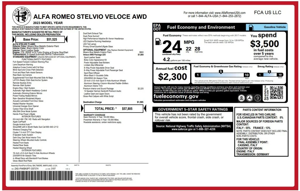 Used 2023  Alfa Romeo Veloce image 2