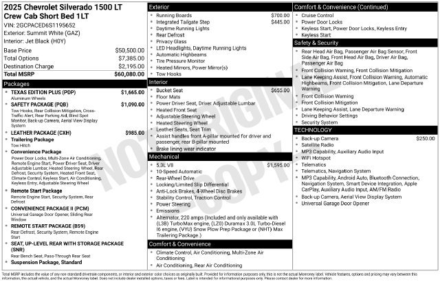 Used 2025 Summit White Chevrolet LT image 8