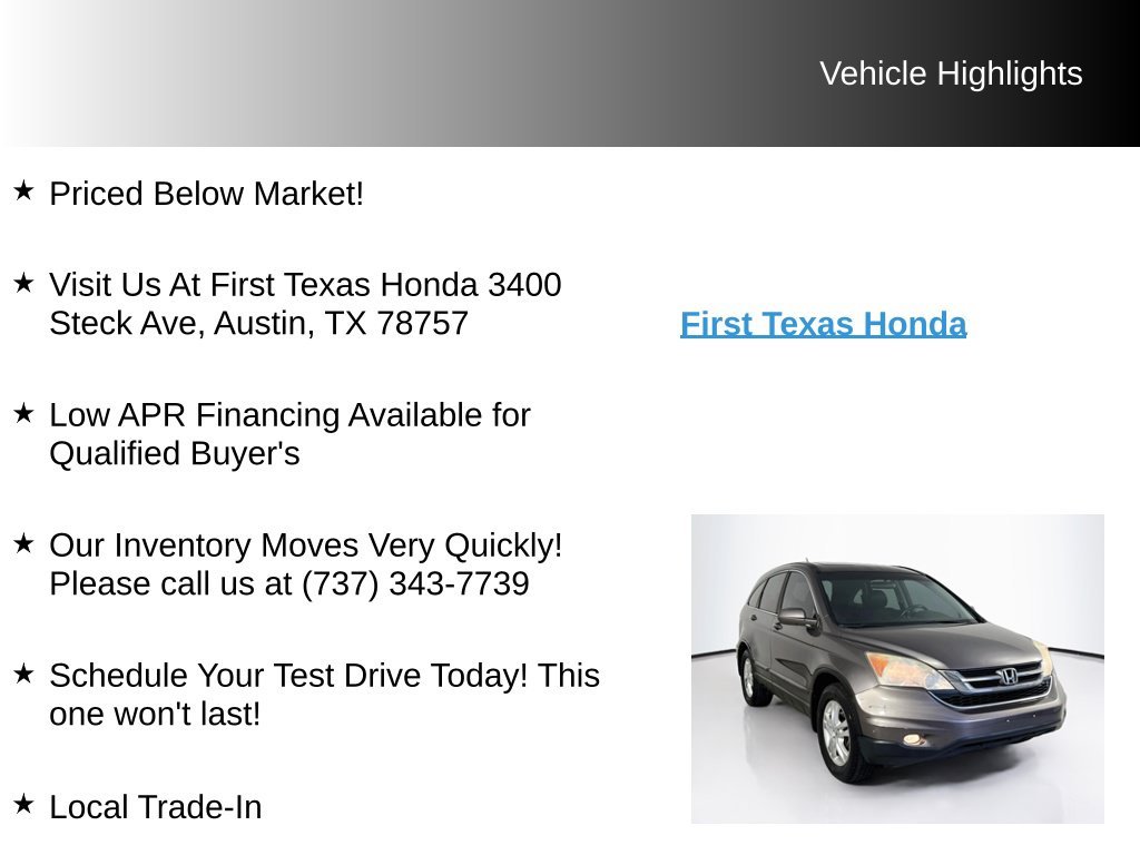 Used 2010 Urban Titanium Metallic Honda EX-L image 9