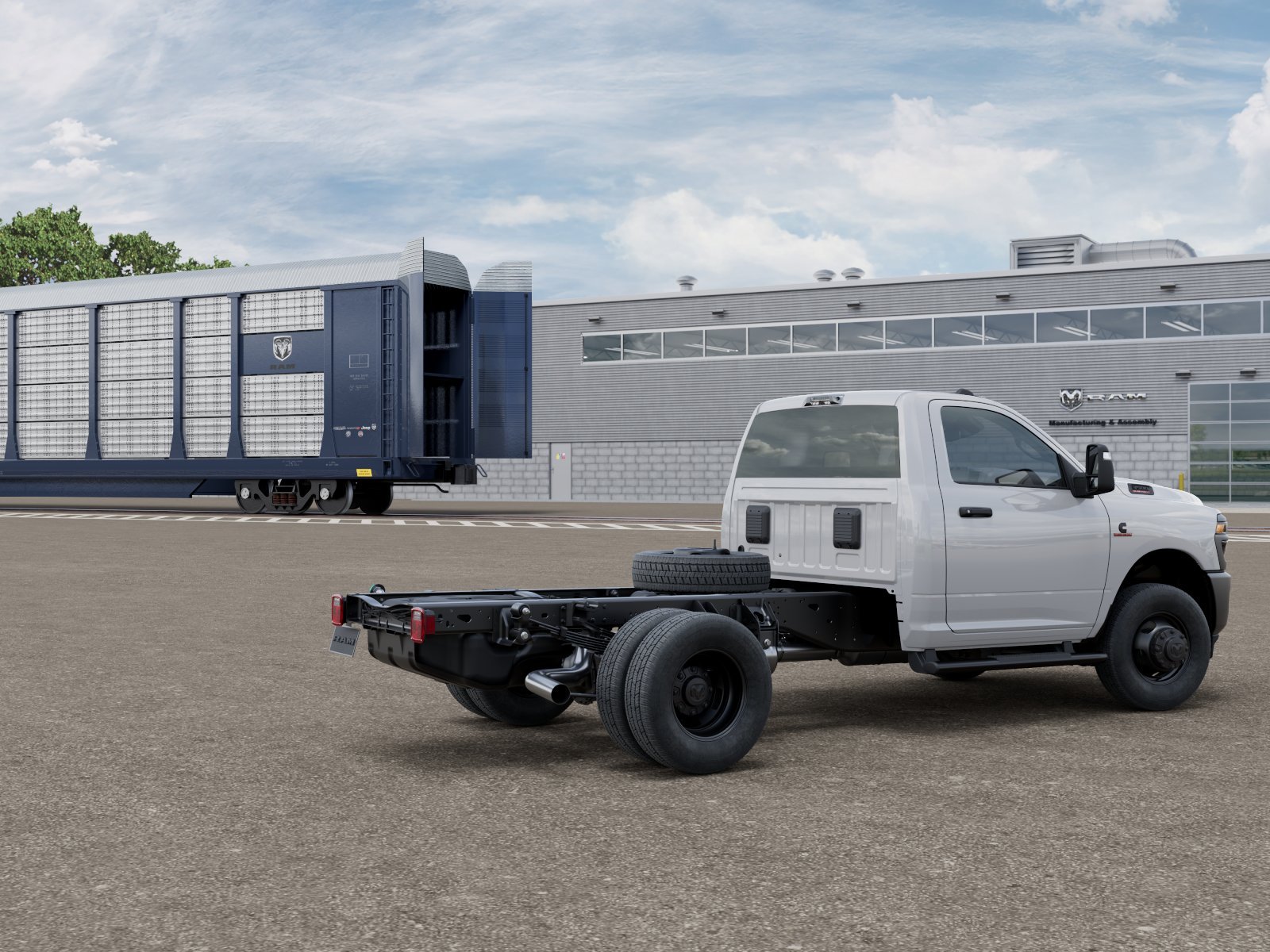 New 2026 Bright White Clear-Coat Exterior Paint Ram Tradesman image 2