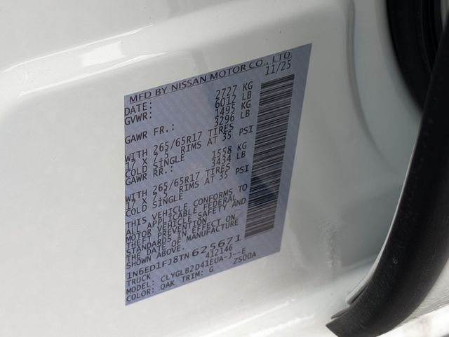 New 2026 White Nissan SV image 31