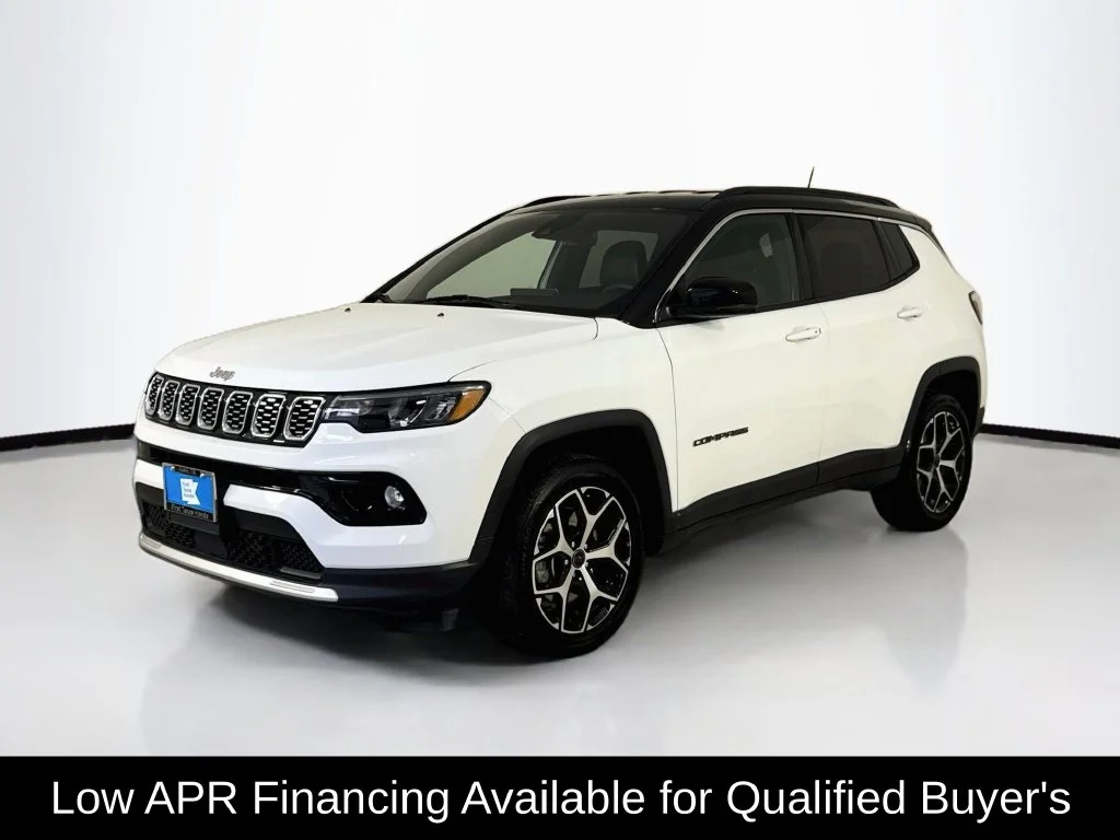 Used 2025 Bright White Clearcoat Jeep Limited image 3