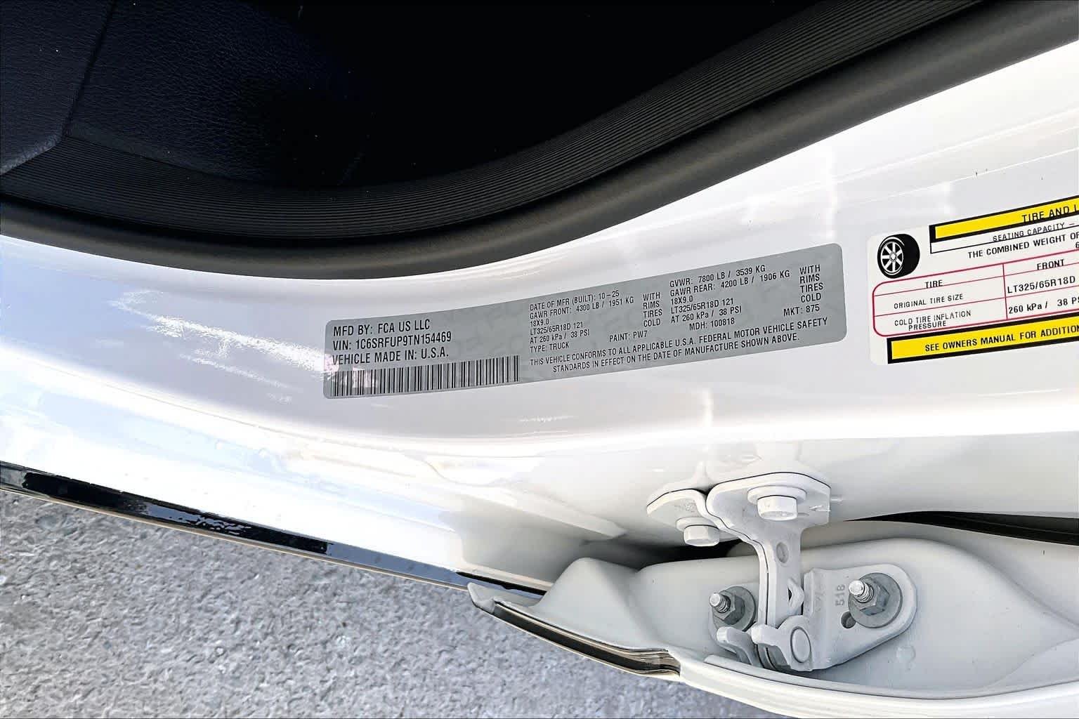 New 2026 Bright White Clearcoat Ram RHO image 21