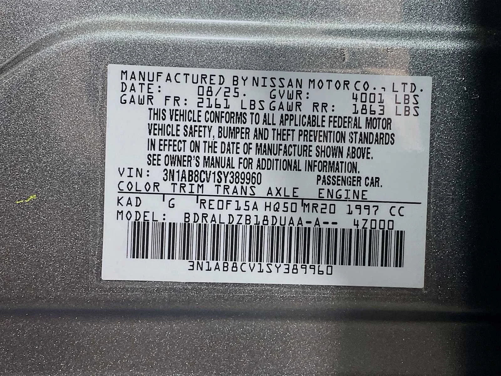 Certified Used 2025 Gun Metallic Nissan SV image 28
